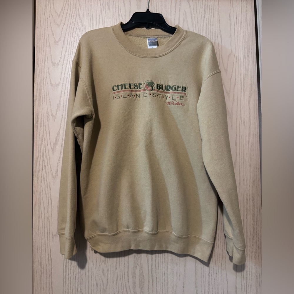Vintage Cheeseburger Island Style Wailea Maui Sweatshirt Jimmy Buffett Vibes